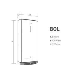 Termoacumulador Ariston VELIS PRO WIFI 80L aquecedor de água inteligente